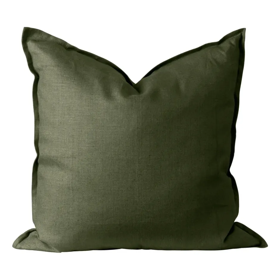Calm kuddfodral linne 50x50 cm, Forest Green