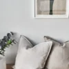 Calm kuddfodral linne 50x50 cm, Greige