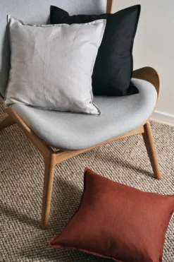 Calm kuddfodral linne 50x50 cm, Icy Grey