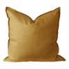 Calm kuddfodral linne 50x50 cm, Mustard