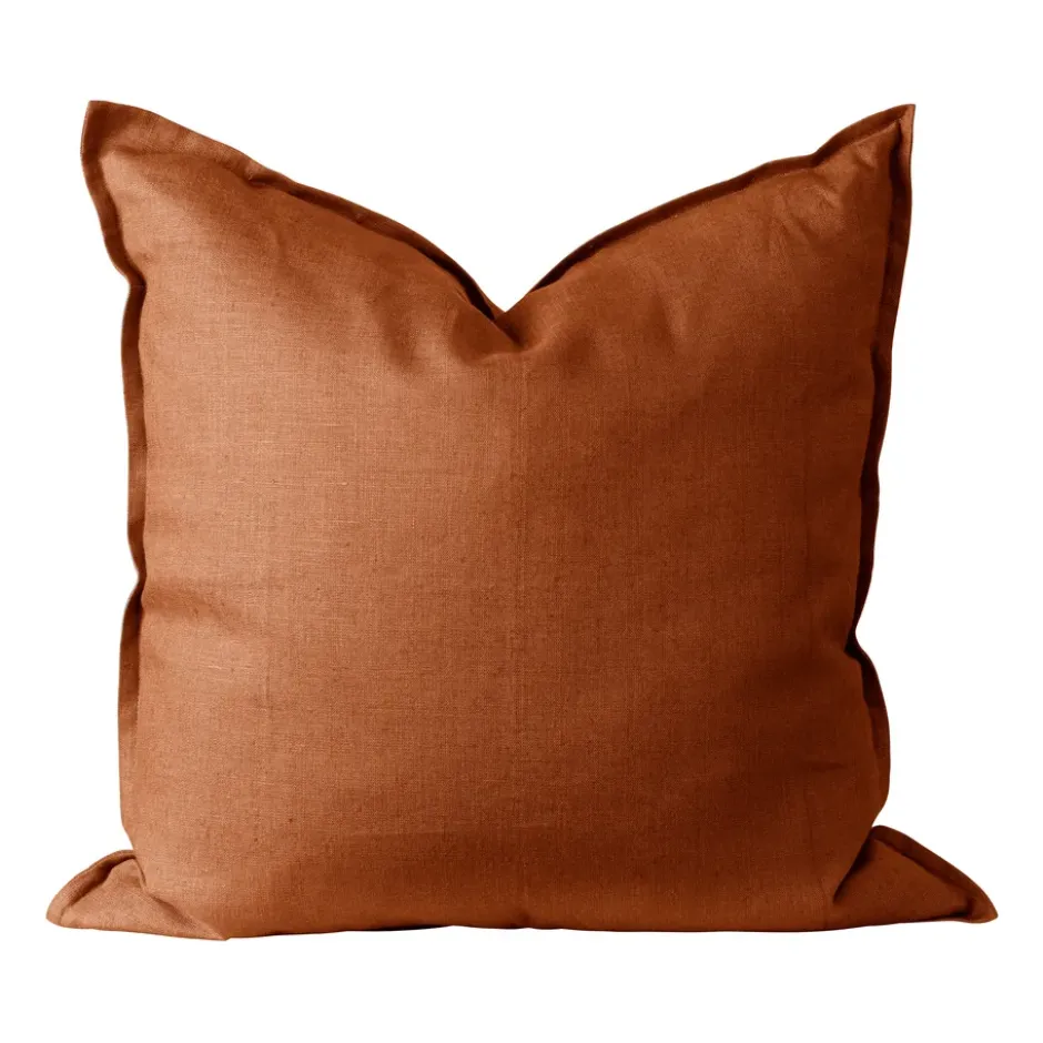 Calm kuddfodral linne 50x50 cm, Rust
