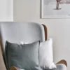 Calm kuddfodral linne 50x50 cm, Smokey Blue