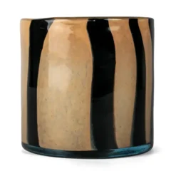 Calore ljuslykta-vas M Ø15 cm, Black-beige