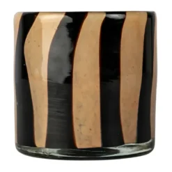 Calore ljuslykta XS Ø10 cm, Black-beige