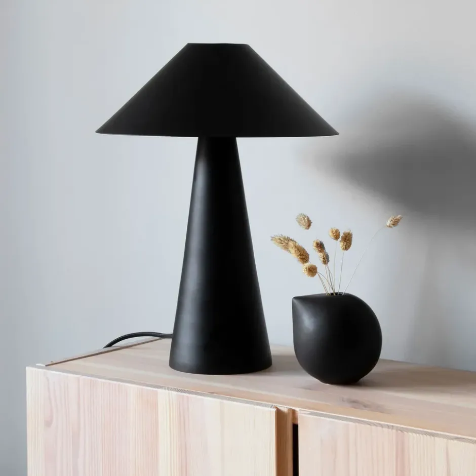 Cannes bordslampa, Svart