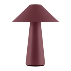 Cannes portabel bordslampa, Burgundy