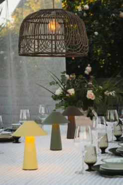 Cannes portabel bordslampa, Havregul