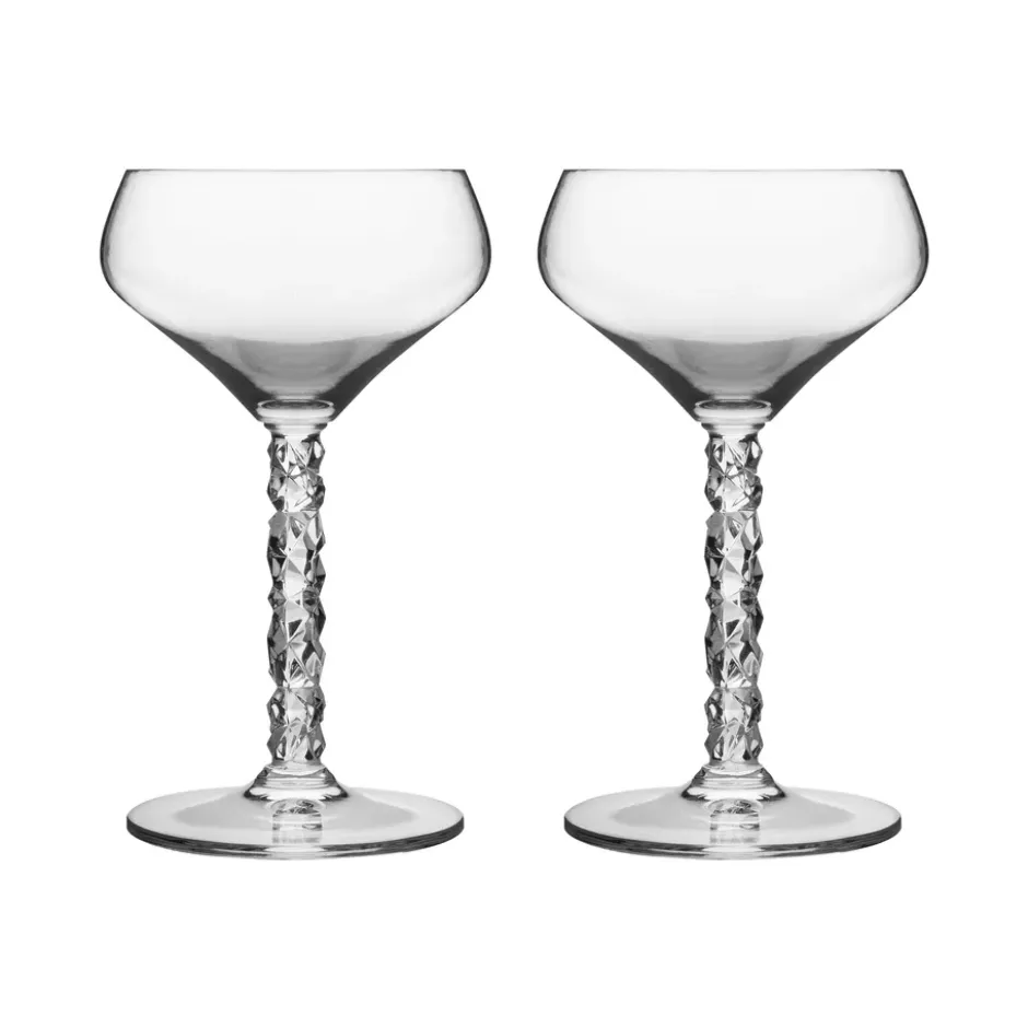 Carat cocktailglas 2-pack, Klar