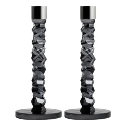 Carat ljusstake 2-pack antracit, 24,2 cm