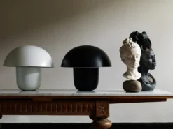 Carl-Johan bordslampa Ø40 cm, Vit