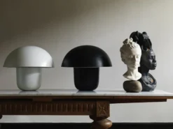 Carl-Johan bordslampa Ø50 cm, vit