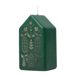 Casa blockljus, Dark Green-Gold