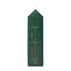 Casa kalenderljus, Dark Green-Gold