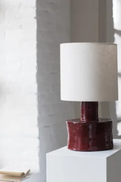 Catherine bordslampa 47 cm, Red-white