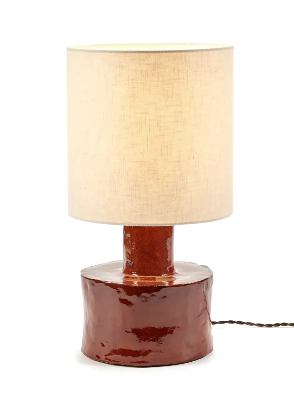 Catherine bordslampa 47 cm, Red-white