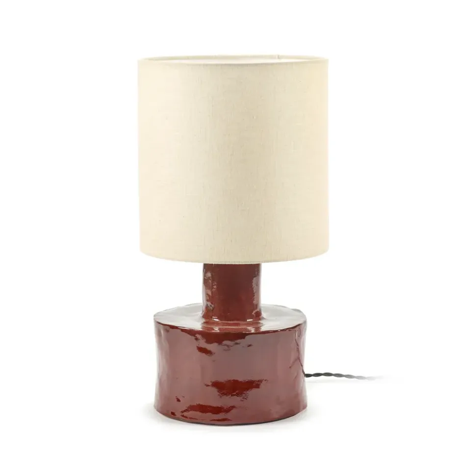 Catherine bordslampa 47 cm, Red-white
