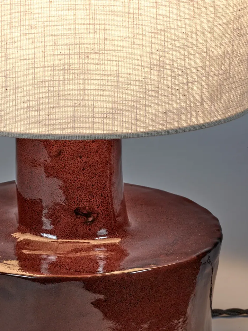 Catherine bordslampa 47 cm, Red-white
