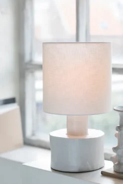 Catherine bordslampa 47 cm, White-white