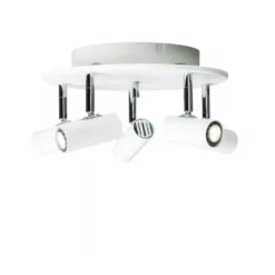 Cato 5-spotlight rondell Ø24 cm, Vit