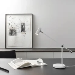 Cato bordslampa 48,5 cm, Mattvit