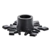 Caville ljusstake snöflinga 9,5 cm, black