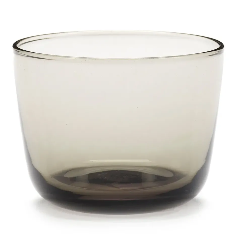 Cena lågt glas Ø8,5 cm, Smokey Grey