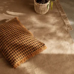 Ceramic flätad korg Ø23,5 cm, Cashmere