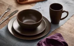 Ceramic Workshop skål Ø15 cm, Chestnut-matte brown