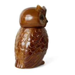 Ceramisk owl förvaringsburk, Roasted