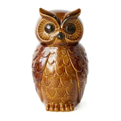 Ceramisk owl förvaringsburk, Roasted