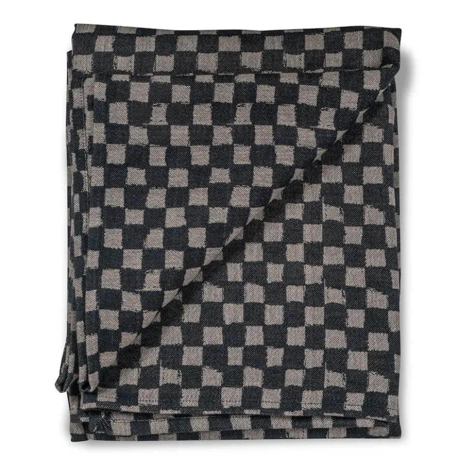Checki duk 150x250 cm, Svart
