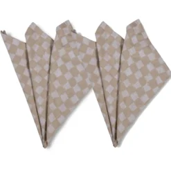Checki tygservett 2-pack, Beige