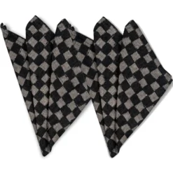 Checki tygservett 2-pack, Svart