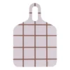 Checks & Stripes bricka 30x44 cm, Brown-beige