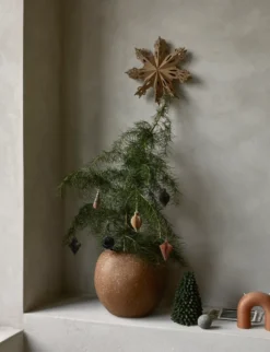 Christmas mix julhänge 6-pack, Indian tan