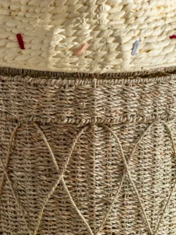 Cillie förvaringskorg med lock Ø40 cm, Nature ice cream