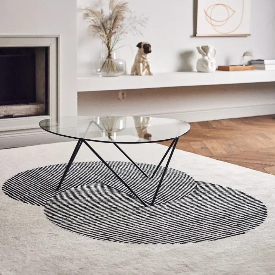 Circles ullmatta naturvit, 200x300 cm
