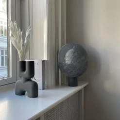 Clam bordslampa 43,5 cm, Oxiderad