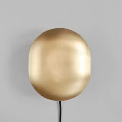 Clam vägglampa 26 cm, Mässing