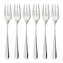 Classic dessertgafflar 6-pack, Silver