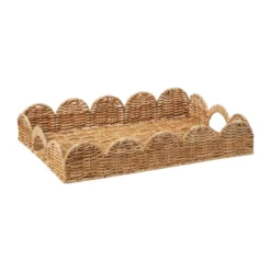 Classic Scallop bricka, Natural, 30x40 cm