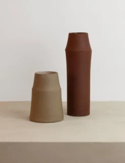 Clay vas 18 cm, Warm sand