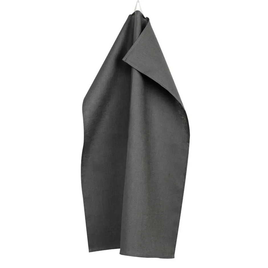 Clean kökshandduk i linne 47x70 cm 2-pack, charcoal