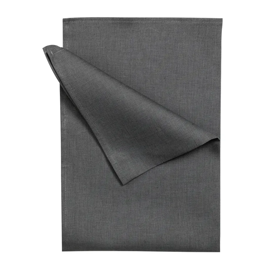 Clean kökshandduk i linne 47x70 cm 2-pack, charcoal