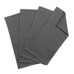 Clean linneservetter 45x45 cm 4-pack, charcoal