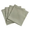 Clean linneservetter 45x45 cm 4-pack, dusty green