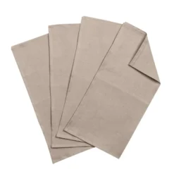 Clean linneservetter 45x45 cm 4-pack, sand