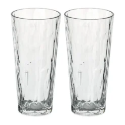 Club No. 19 drinkglas plast 25 cl 2-pack, Kristallklar