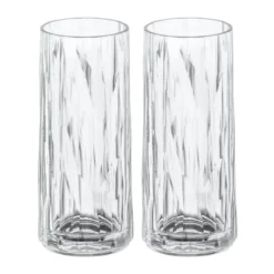 Club No. 3 longdrinkglas plast 25 cl 2-pack, Kristallklar