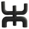 Cobra ljusstake 25x25 cm, Black